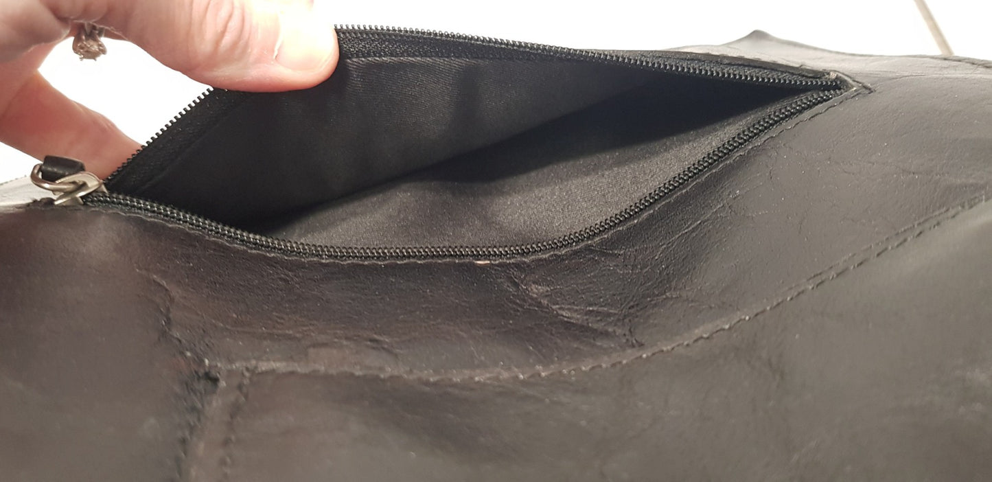 Hidesign Black Leather Satchel Briefcase Shoulder Bag BNWT