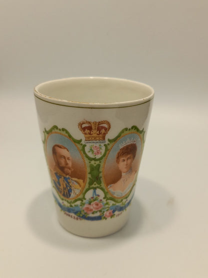 Royal Wintonia King George V Coronation Beaker 1911 Antique Royal Memorabilia