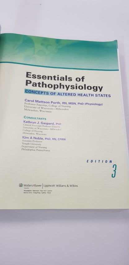 International Edition Essentials of Pathophysiology Book