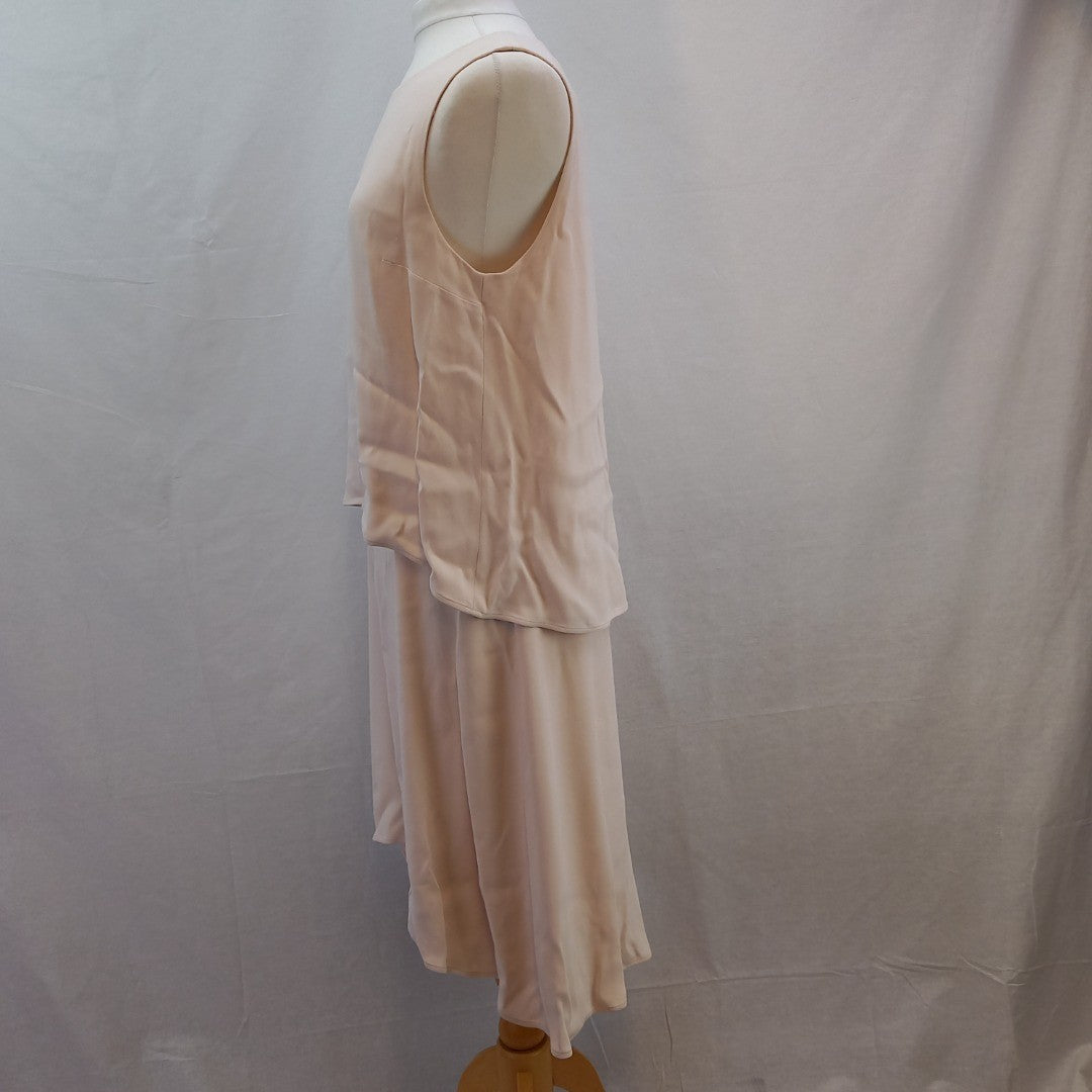 Great Plains Dress - Mother of Bride - Uk Size XL - A Symmetrical Hemline