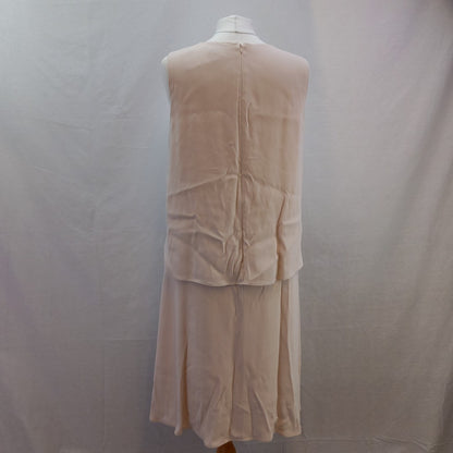Great Plains Dress - Mother of Bride - Uk Size XL - A Symmetrical Hemline