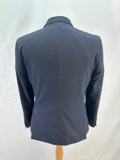Harry Brown Navy Slim Fit Notched Jacket Size 40 VGC
