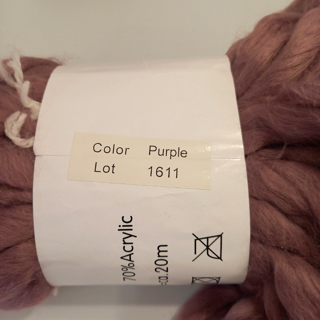 Woolly Mahoosive Chunky Wool/Acrylic  200g 6 pack  - Purple