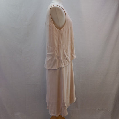 Great Plains Dress - Mother of Bride - Uk Size XL - A Symmetrical Hemline