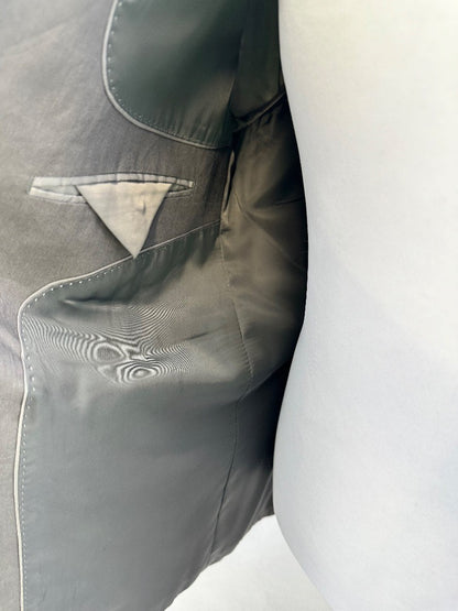 Pierre Cardin Grey Linen Jacket/Blazer Chest 46" Regular VGC