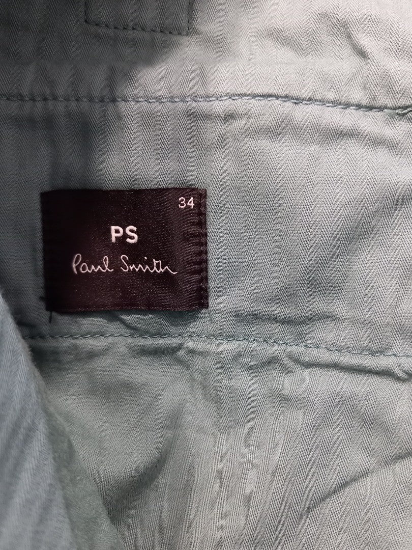 Paul Smith PS Blue Mens Cotton Chino Trousers - Size 34 W36 L32