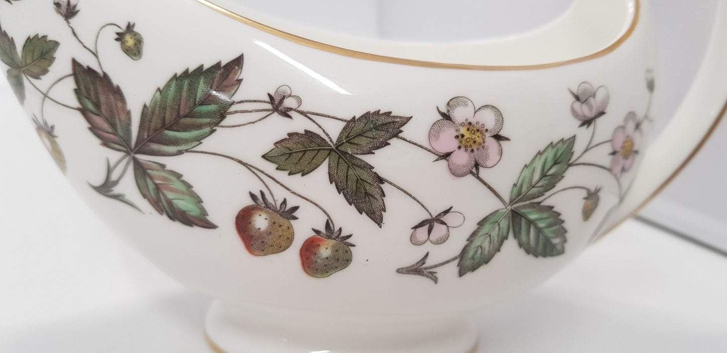 Wedgwood Strawberry Hill Serving Platter & Gravy Boat VGC