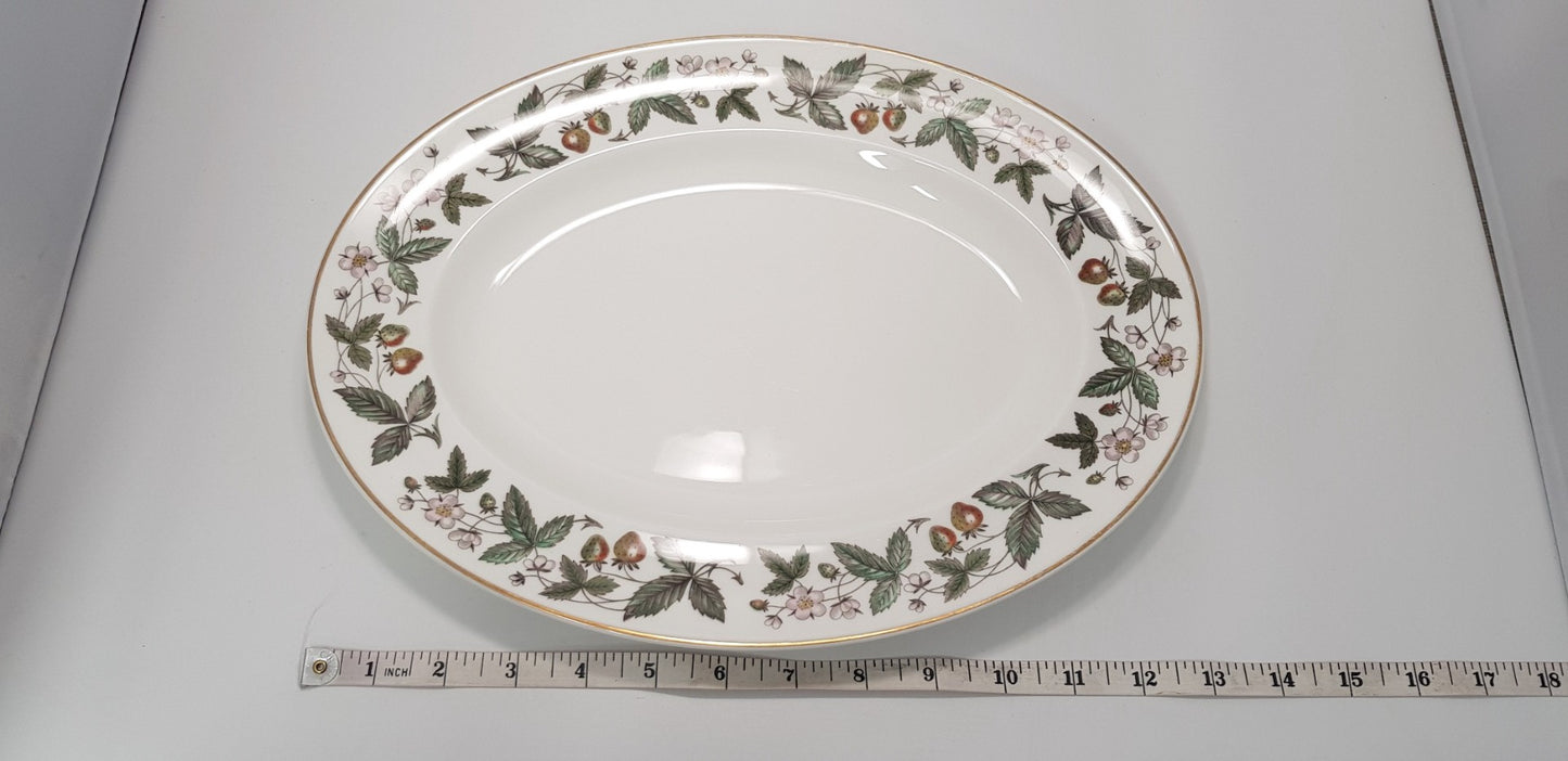 Wedgwood Strawberry Hill Serving Platter & Gravy Boat VGC