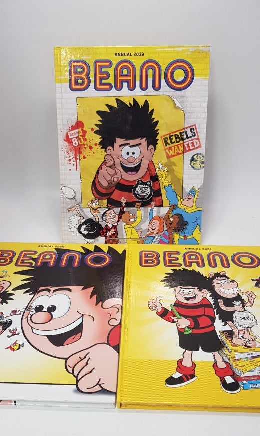 Beano Annual x3 2019, 2020 & 2021 VGC