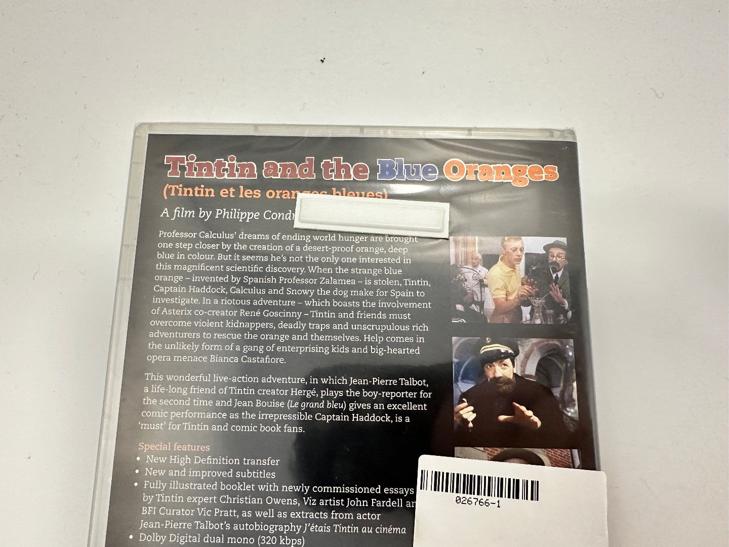 Tintin and the Blue Oranges DVD 2010 new sealed