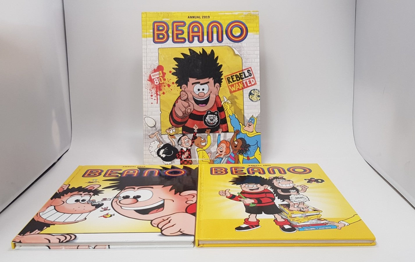 Beano Annual x3 2019, 2020 & 2021 VGC