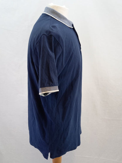 Ska & Soul Navy Blue Mens Mod Retro Polo Shirt - Size XXL