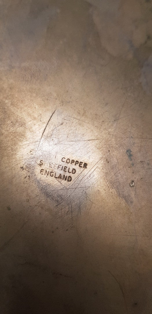 Vintage Sheffield City Polytechnic Copper Plate VGC