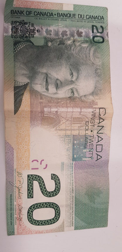 Canada $20 Canadian Dollar Note 2004 GC