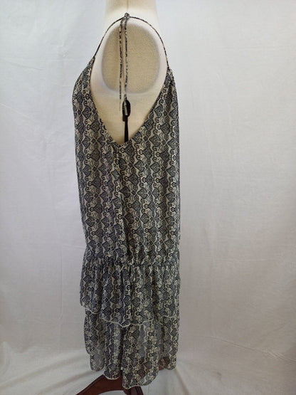 Lolly's Laundry Grey Patterned Halter 2028 Marissa Dress - Size XS