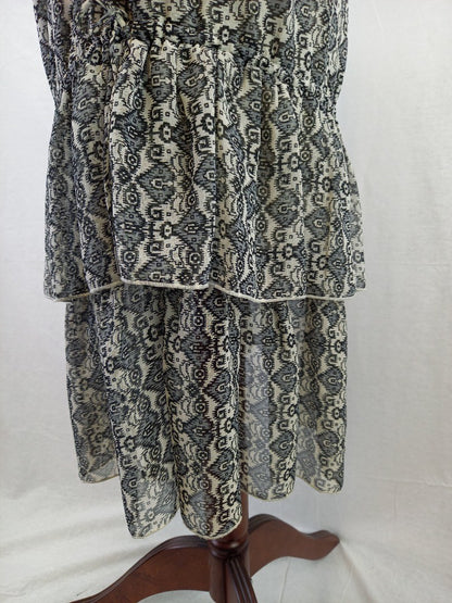 Lolly's Laundry Grey Patterned Halter 2028 Marissa Dress - Size XS