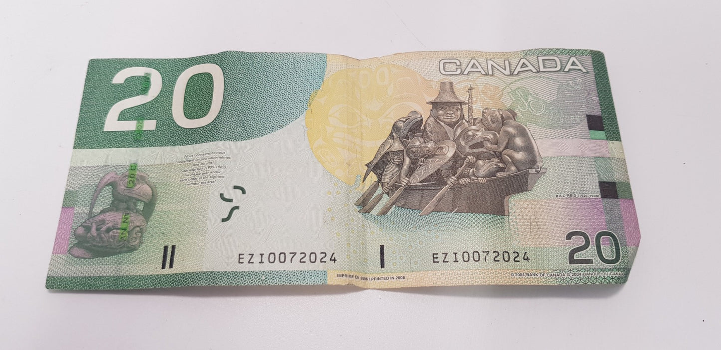 Canada $20 Canadian Dollar Note 2004 GC