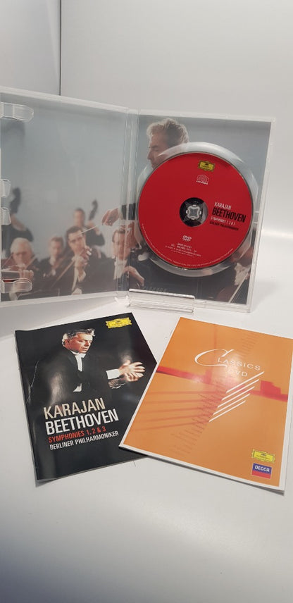 Karajan Beethoven Symphonies DVD x 2 Deutsche Gramaphon Berliner Philharmonic