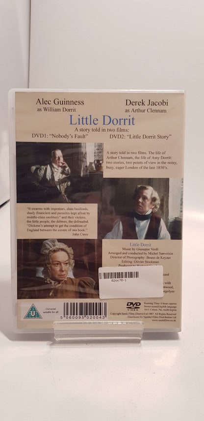 Little Dorrit (1987) DVD Charles Dickens Two Disc Set  Excellent Condition