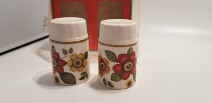 Vintage. Palissy Floral Cruet Salt & Pepper Set in Original Box VGC