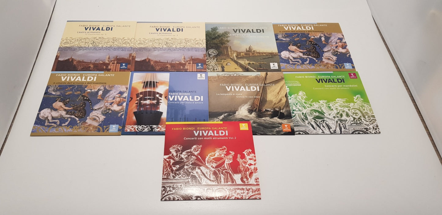 Vivaldi Concerti; Fabio Biondi x9 CDs in Box Set Excellent Condition