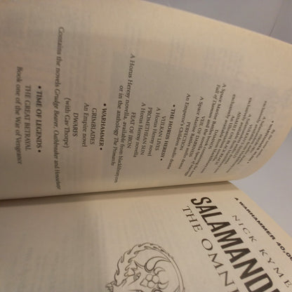 Salamanders: The Omnibus by Nick Kyme - Paperback Warhammer 40k VGC