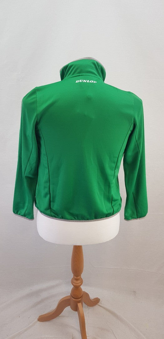 Dunlop Green DAC Girls Club Full Zip Top Size 14/15 Yrs BNWT