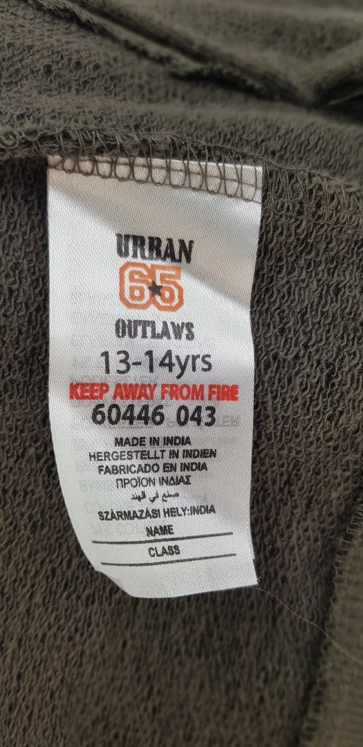 Urban Outlaws Grey/Marl Hoodie Size 13-14yrs BNWT