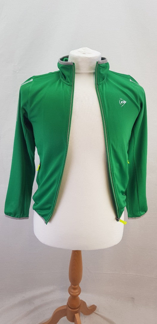 Dunlop Green DAC Girls Club Full Zip Top Size 14/15 Yrs BNWT