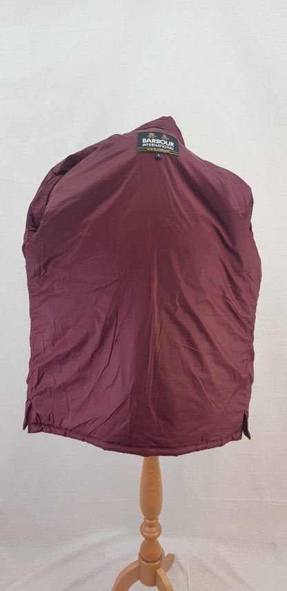 Barber Burgundy Padded Jacket Size M Excellent Condition