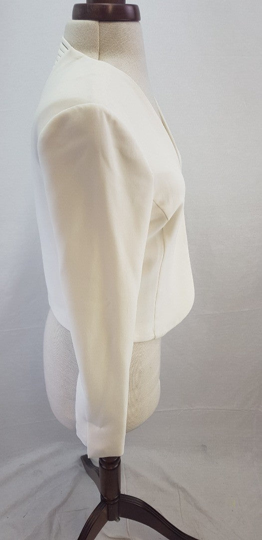 M&S Short Ivory Jacket Size 10 Limited Edition BNWT