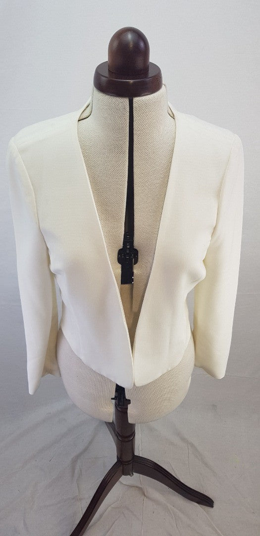 M&S Short Ivory Jacket Size 10 Limited Edition BNWT