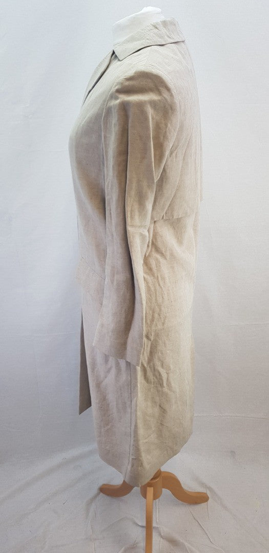 Toast Takara Long Natural Coat Size 8 BNWT