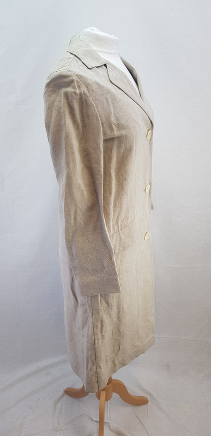 Toast Takara Long Natural Coat Size 8 BNWT