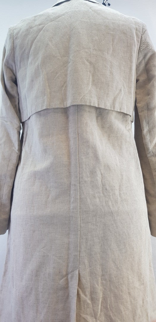 Toast Takara Long Natural Coat Size 8 BNWT