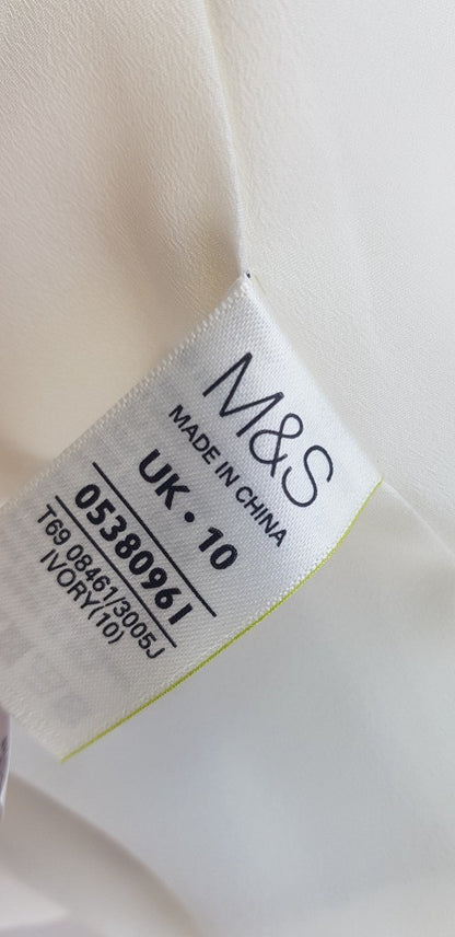 M&S Short Ivory Jacket Size 10 Limited Edition BNWT