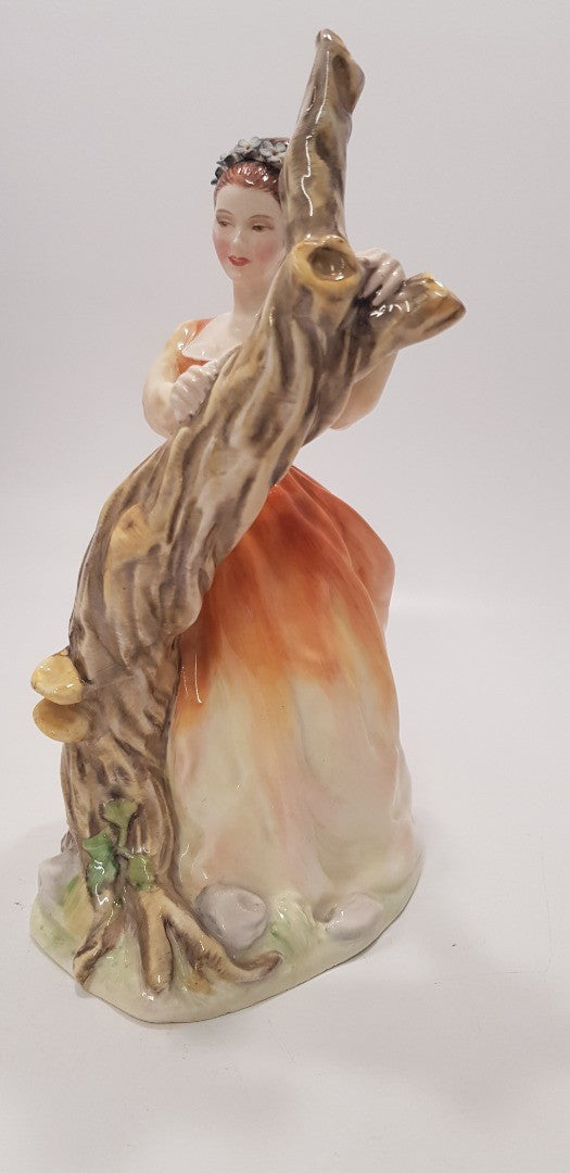 Renaissance Emma Figurine Design Studio Ltd Orange & Yellow Dress VGC