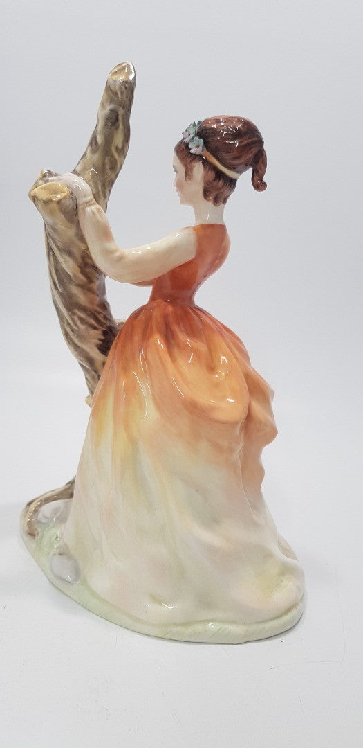 Renaissance Emma Figurine Design Studio Ltd Orange & Yellow Dress VGC