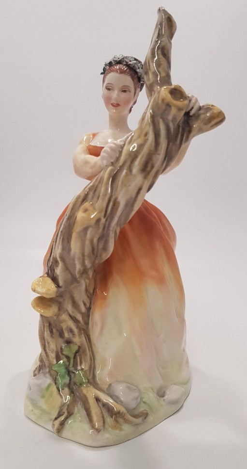 Renaissance Emma Figurine Design Studio Ltd Orange & Yellow Dress VGC