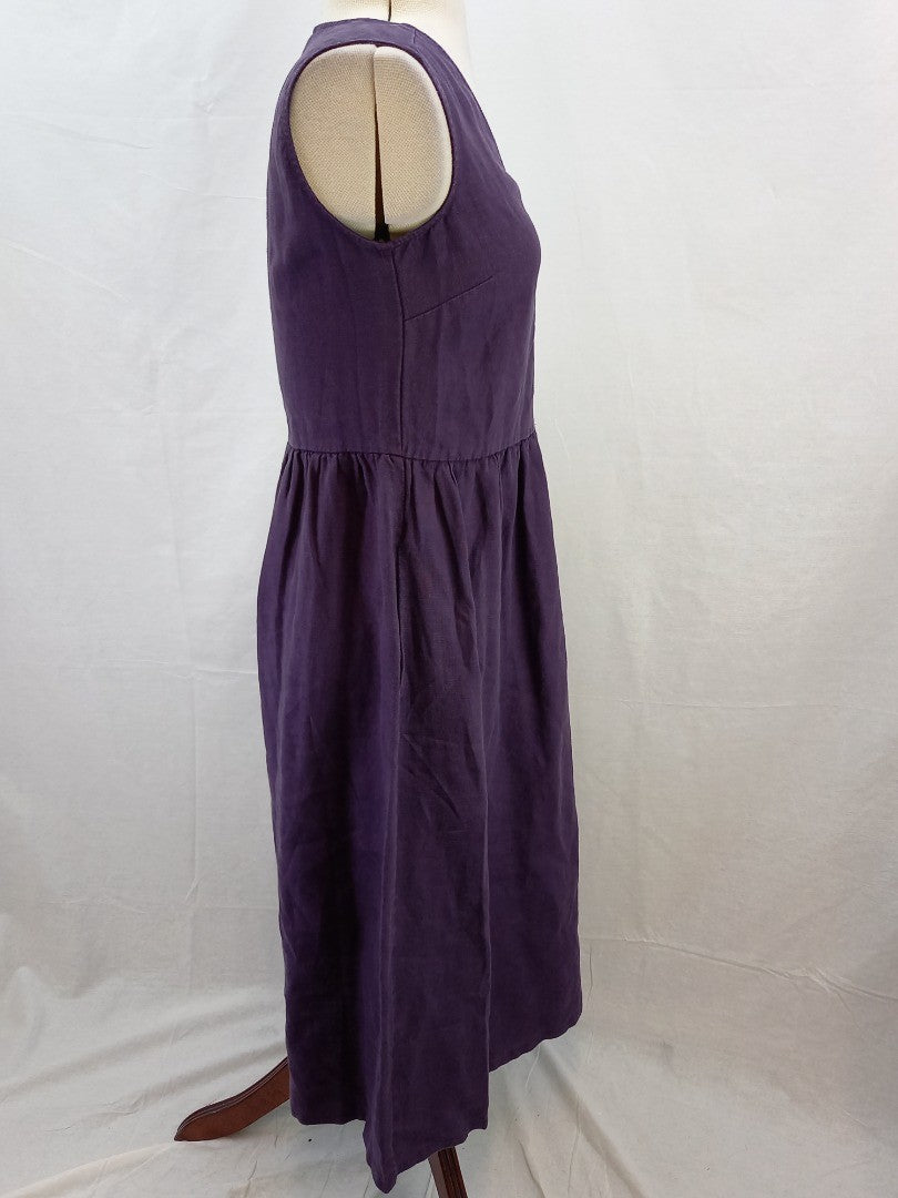 Seasalt Purple Lowland Heather Dress in Colour Sloe New with Tag - Size 8