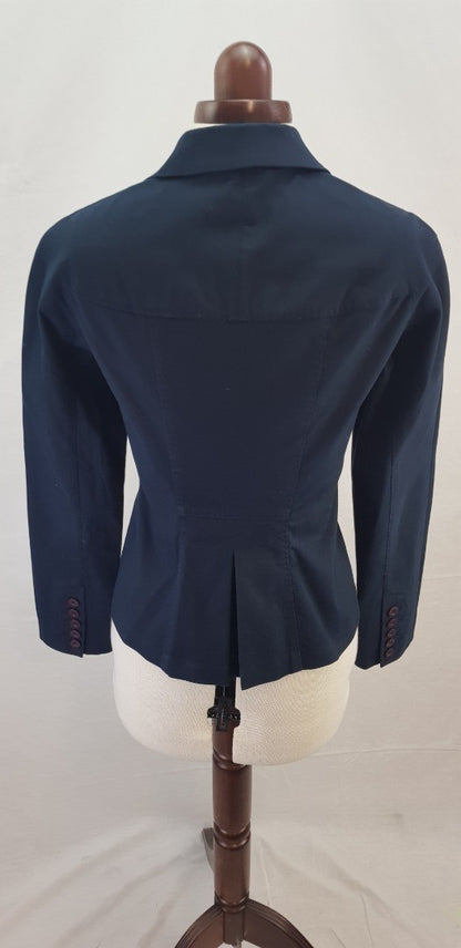 Hoss Stretchy Navy Blazer Pockets Size 10/12 Excellent Condition