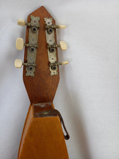 Appalachian Dulcimer Instrument With Wooden Slider - Teardrop Shaped