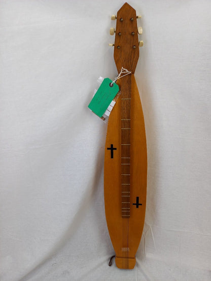 Appalachian Dulcimer Instrument With Wooden Slider - Teardrop Shaped