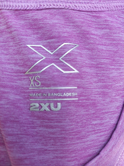 2XU Ladies Pink Stretch Workout Lightweight Running Top - Size XS