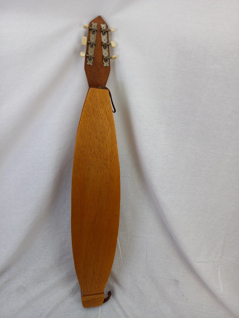 Appalachian Dulcimer Instrument With Wooden Slider - Teardrop Shaped