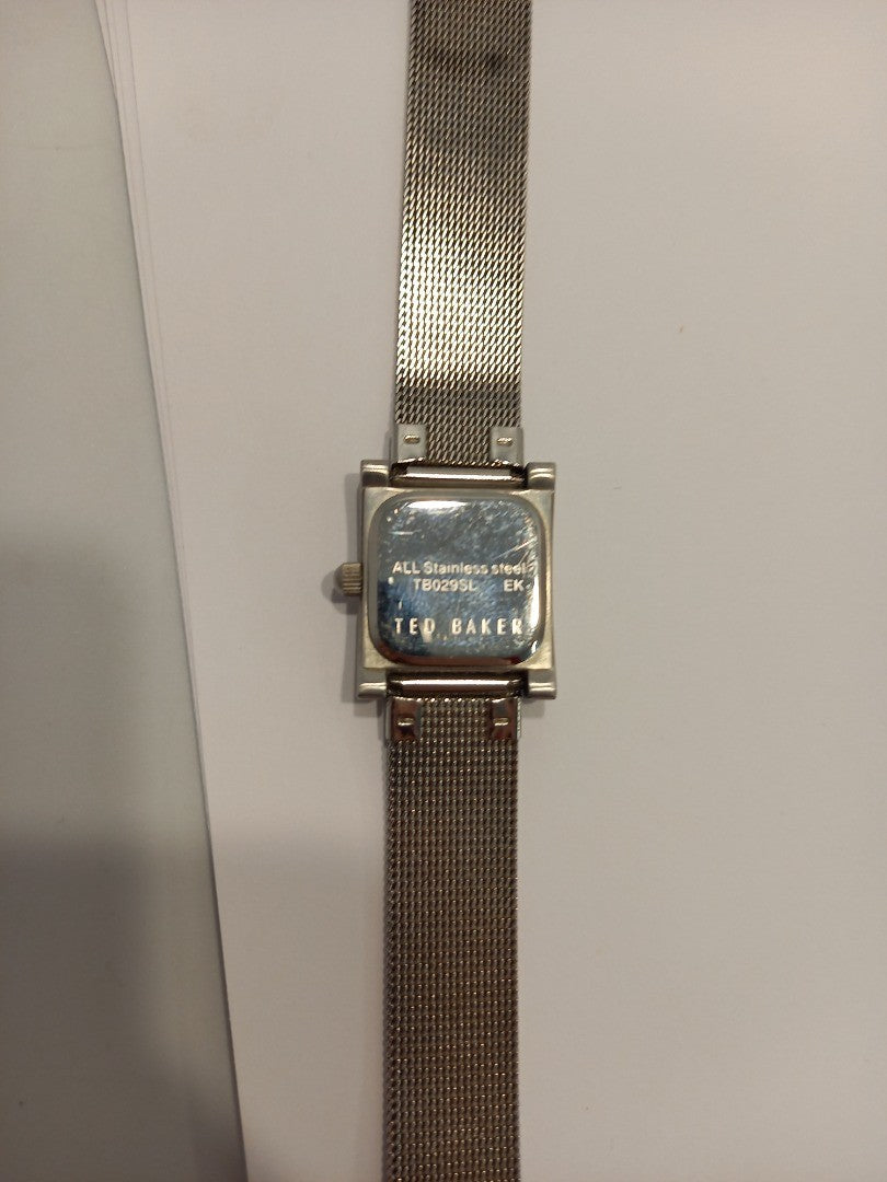 Ted Baker Metal strap square face ladies watch