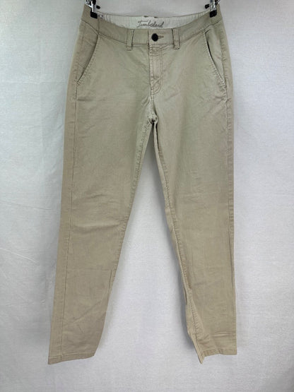 Timberland Beige / Stone Chino Straight Leg Trousers Ladies - Size UK 10