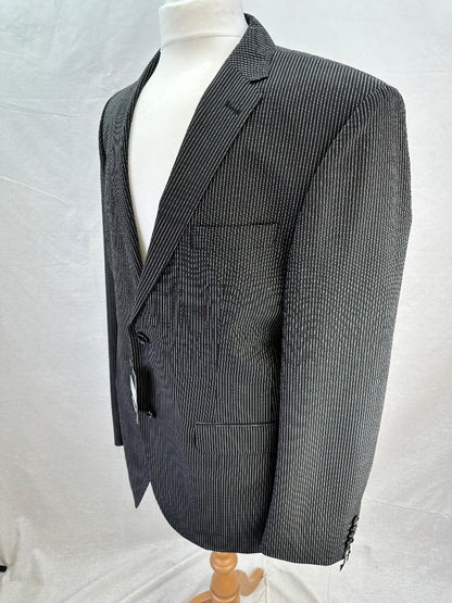 Roy Robson Summer Formal Stripe Jacket - Charcoal - EU Size 52"/UK 42"  -BNWT