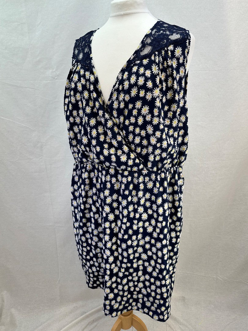 Junarose Ladies Sleeveless Dress w Lace Trim. UK Size 26. - BNWT