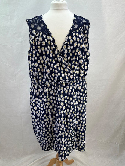 Junarose Ladies Sleeveless Dress w Lace Trim. UK Size 26. - BNWT